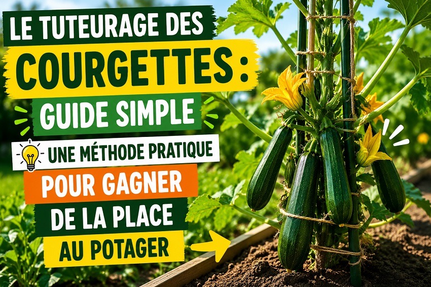 Le tuteurage des courgettes : Guide simple