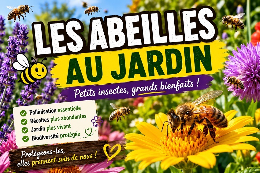 Les abeilles au jardin Le guide
