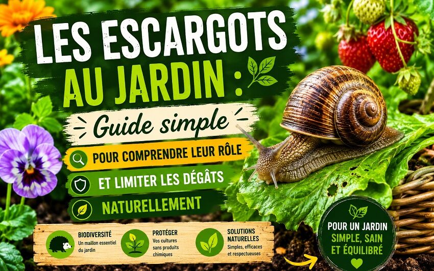Les escargots au jardin