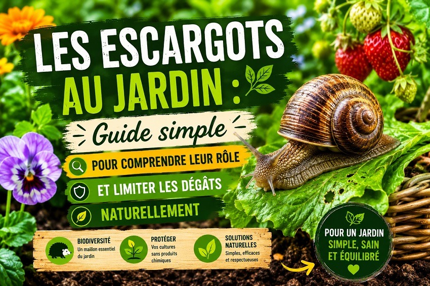 Les escargots au jardin : Guide simple