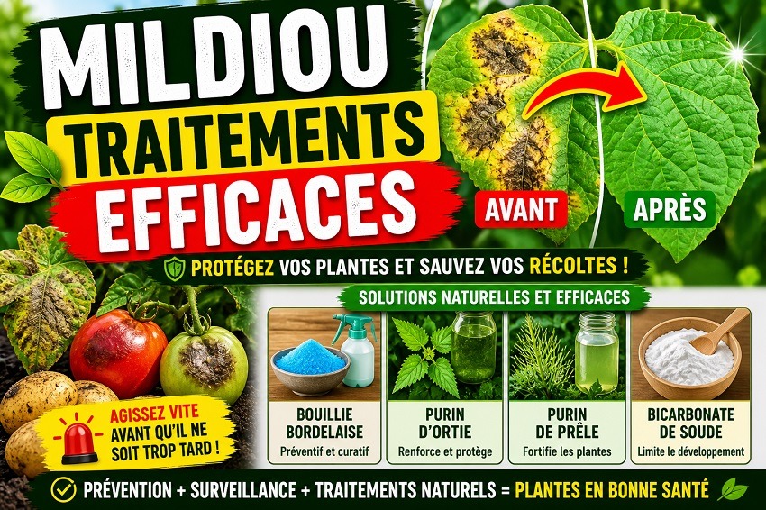 Mildiou traitements efficaces et naturel