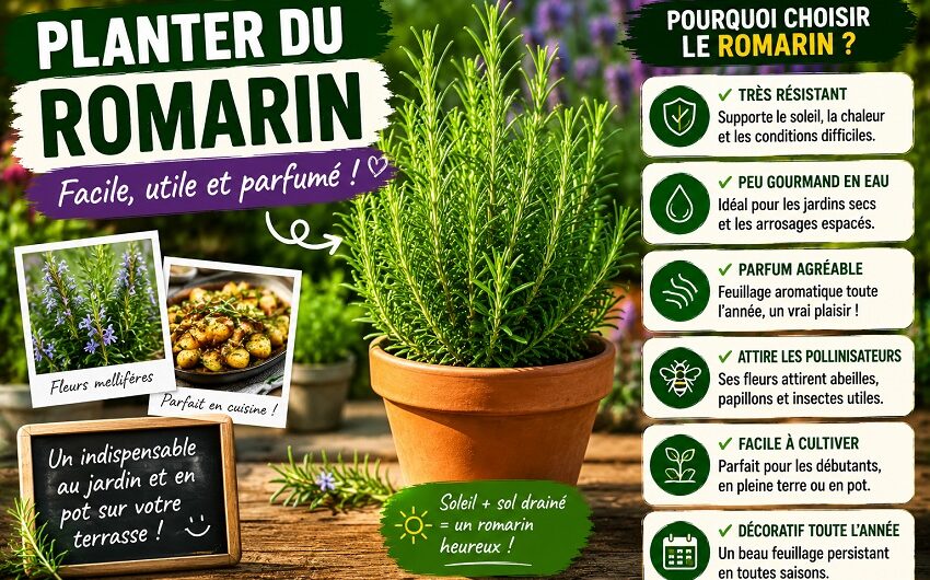 Planter du romarin