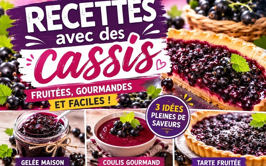 Recettes avec des cassis