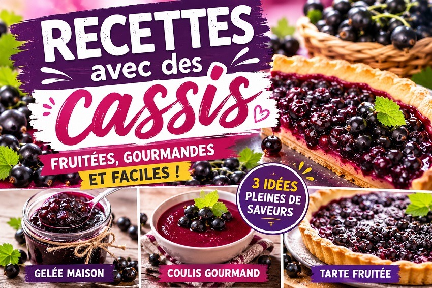 3 Recettes avec des cassis