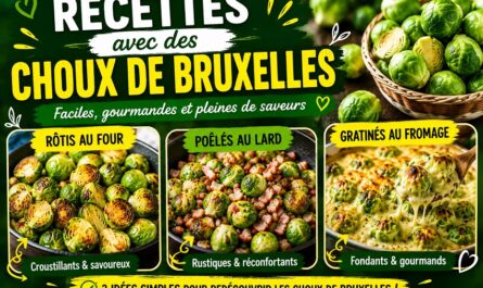 3 Recettes avec des choux de Bruxelles