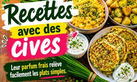 3 Recettes avec des cives