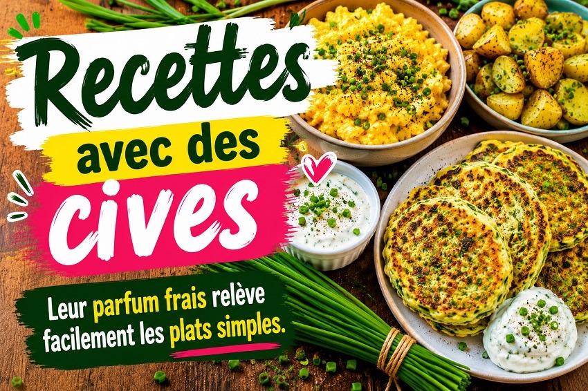 3 Recettes avec des cives