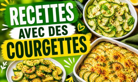 3 Recettes avec des courgettes