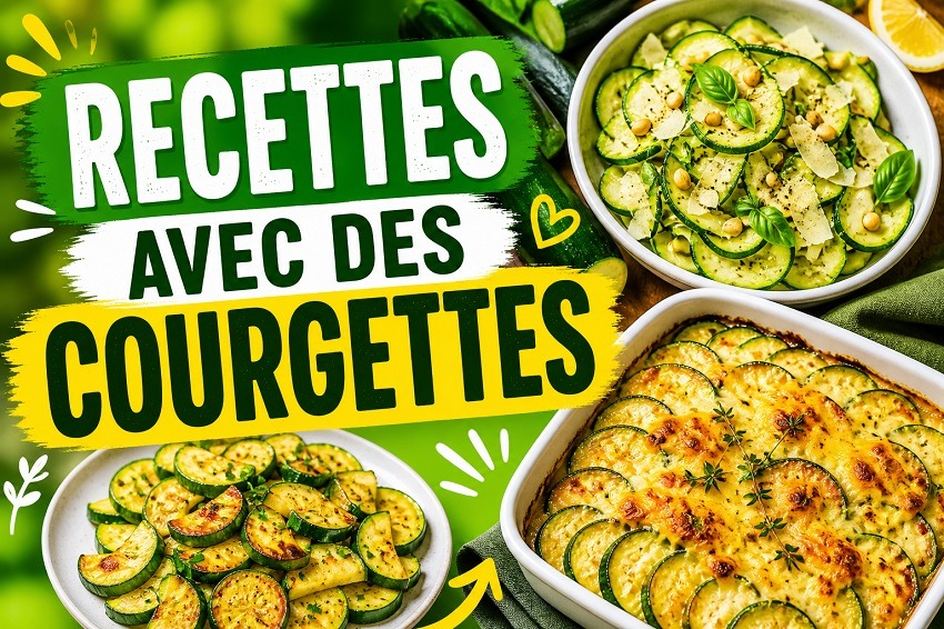 3 Recettes avec des courgettes