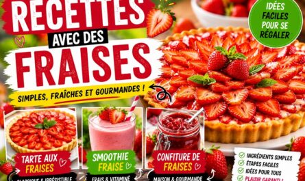 3 recettes avec des fraises