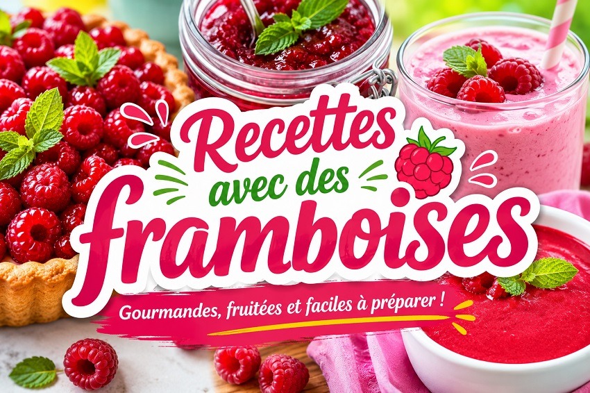 3 recettes avec des framboises