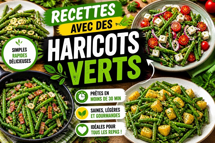 5 Recettes avec des haricots verts