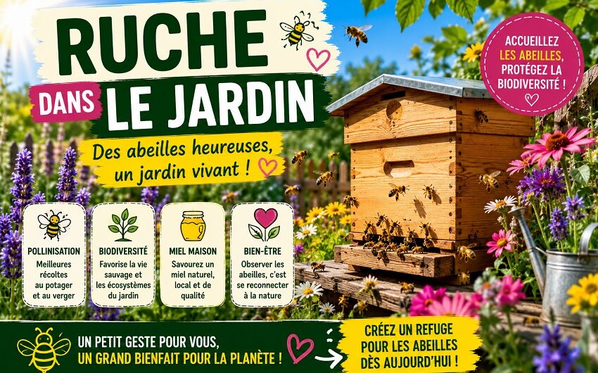 Ruche dans le jardin