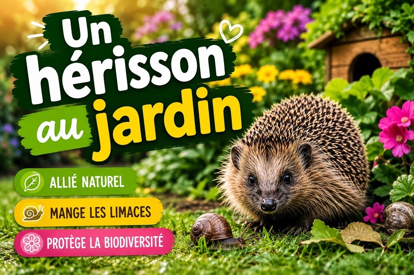 Un hérisson au jardin un allié précieux