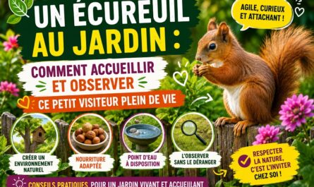 Un écureuil au jardin