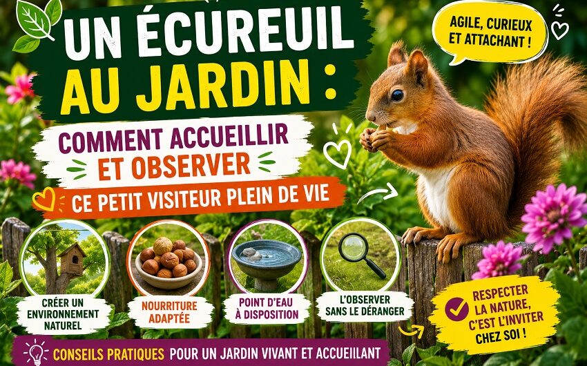 Un écureuil au jardin