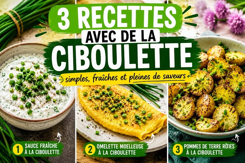 3 recettes avec de la ciboulette