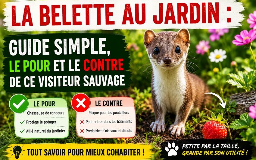 La belette au jardin
