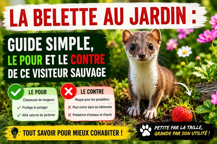 Belette au jardin : guide simple