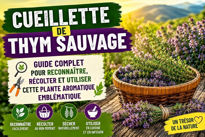 La cueillette de thym sauvage