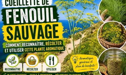 Cueillette de fenouil sauvage
