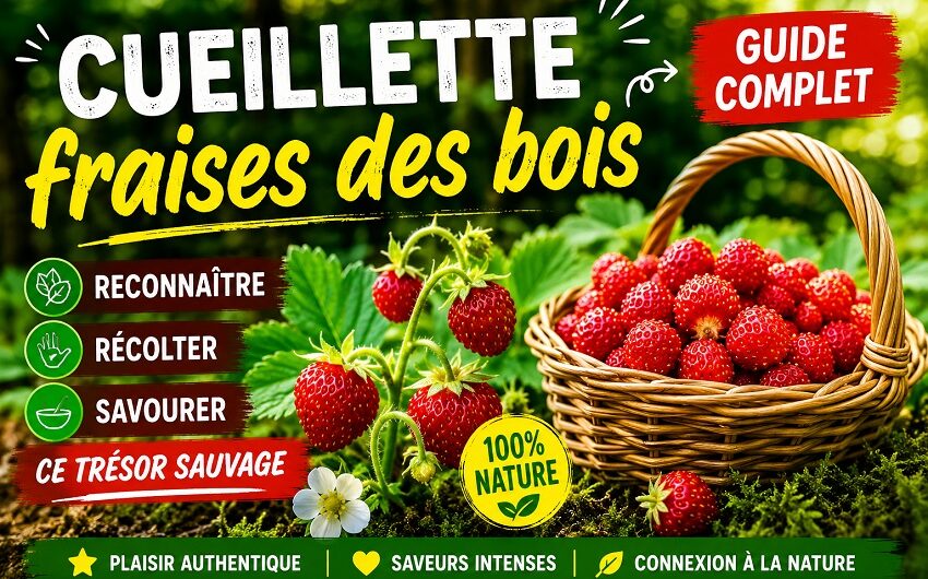 Cueillette fraises des bois