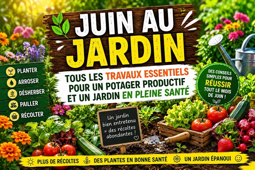 Juin au jardin : guide complet