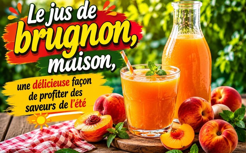 Jus de brugnon maison