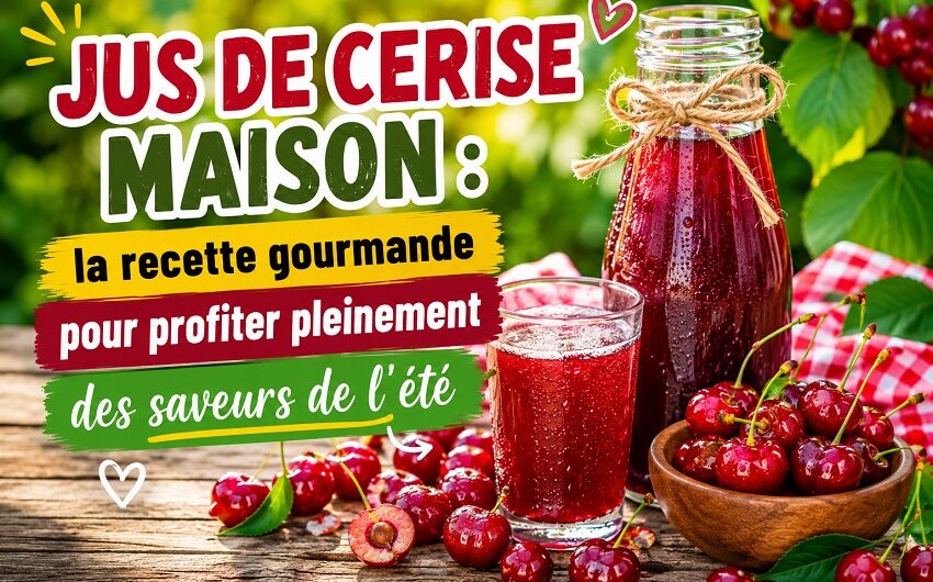 Jus de cerise maison