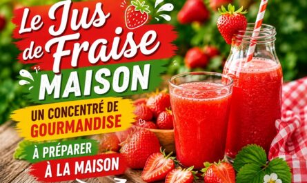 Jus de fraise maison