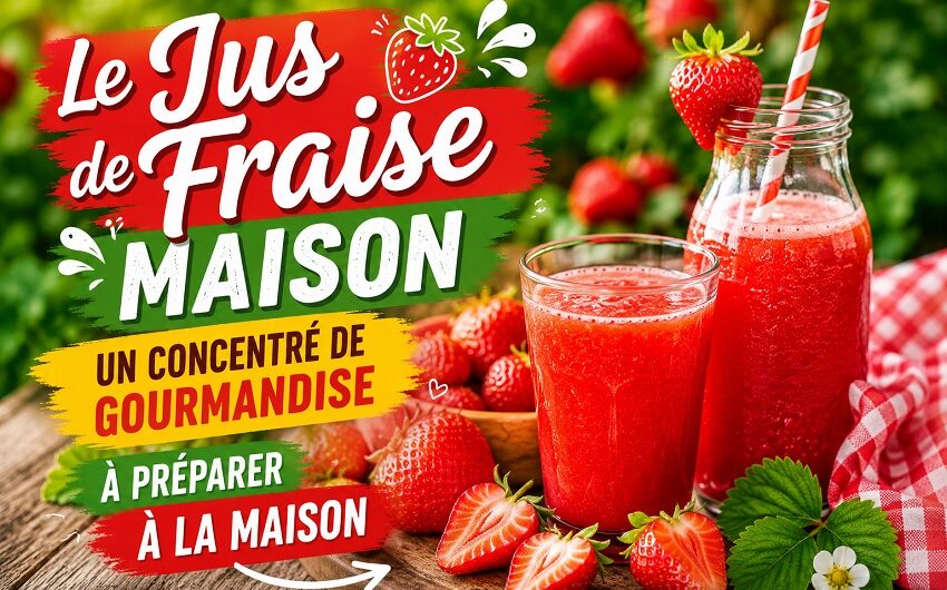 Jus de fraise maison