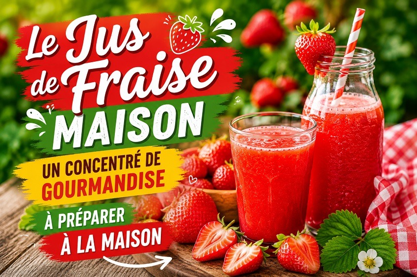 Jus de fraise maison