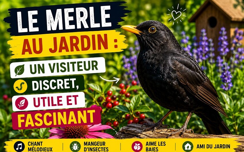 Le merle au jardin