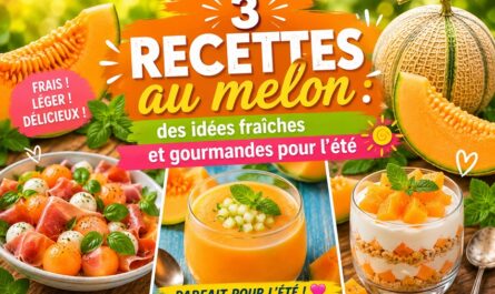 3 recettes au melon