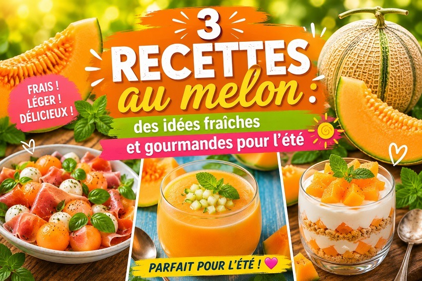 3 recettes au melon