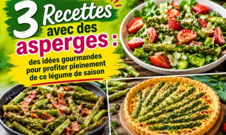 3 Recettes avec des asperges