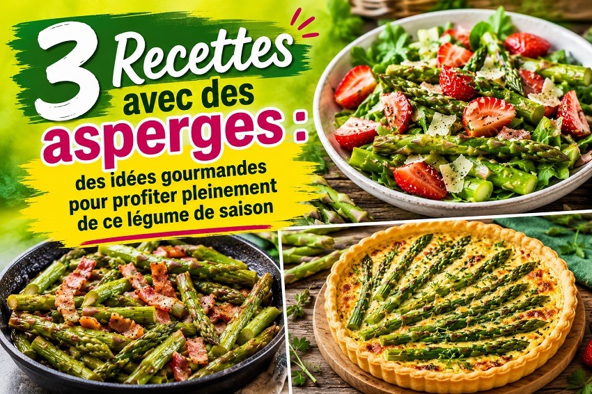3 Recettes avec des asperges