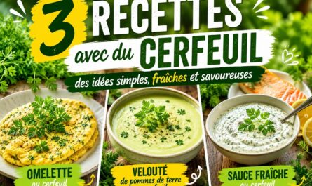 3 Recettes avec du cerfeuil