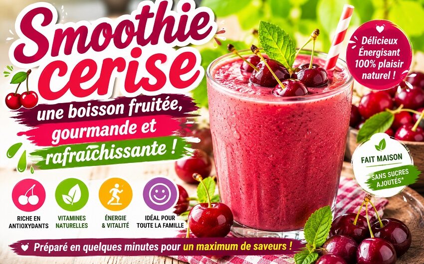 Le smoothie cerise