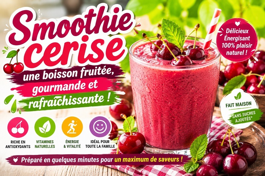 Le smoothie cerise