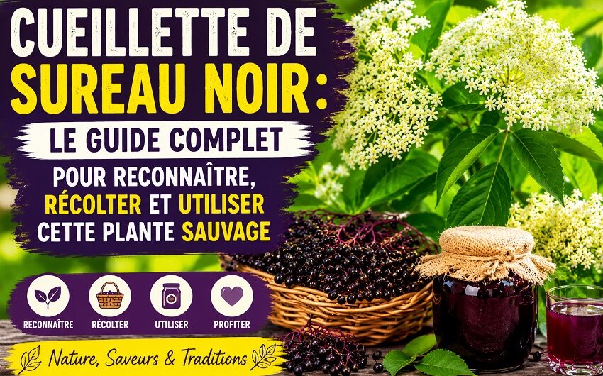 Cueillette de sureau noir