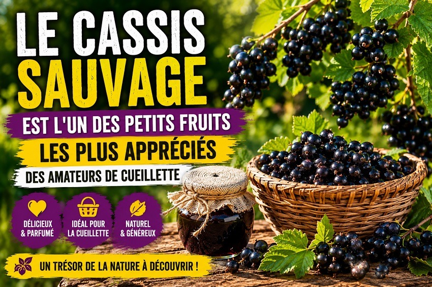 Cueillette cassis sauvage