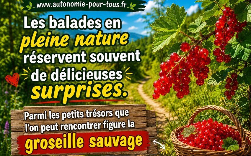 Cueillette groseille sauvage