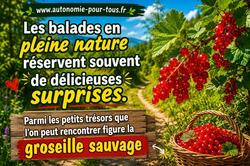 Cueillette groseille sauvage