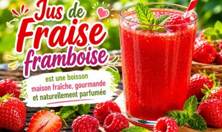 Jus de Fraise framboise maison