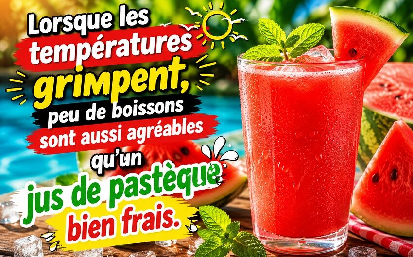 Le jus de pastèque