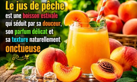 Le jus de pêche maison