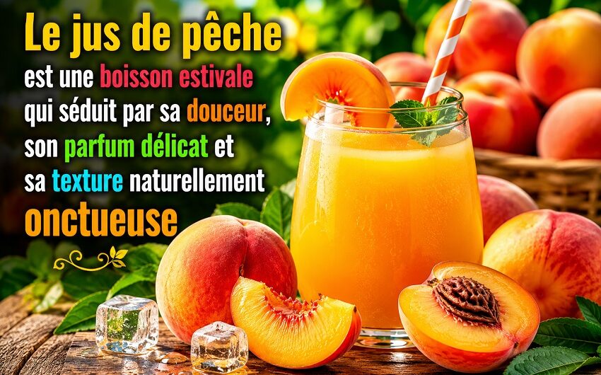Jus de pêche maison