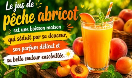 Le jus de pêche abricot