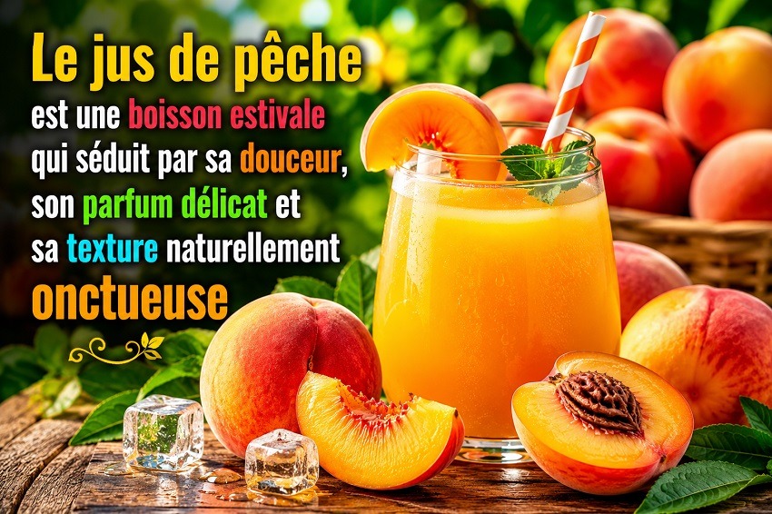 Le jus de pêche maison